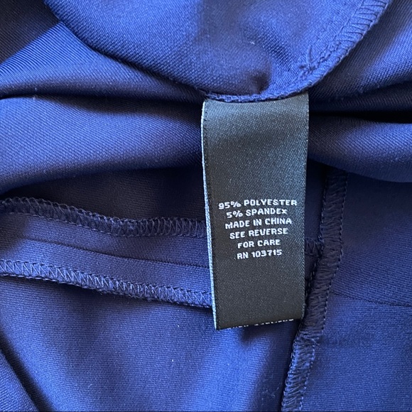 Navy blue fitted Dress - Picture 3 of 6